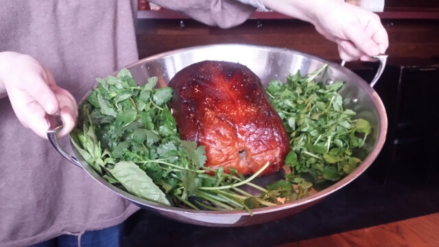Whole Rotisserie Duck At Momofuku Ssam Bar