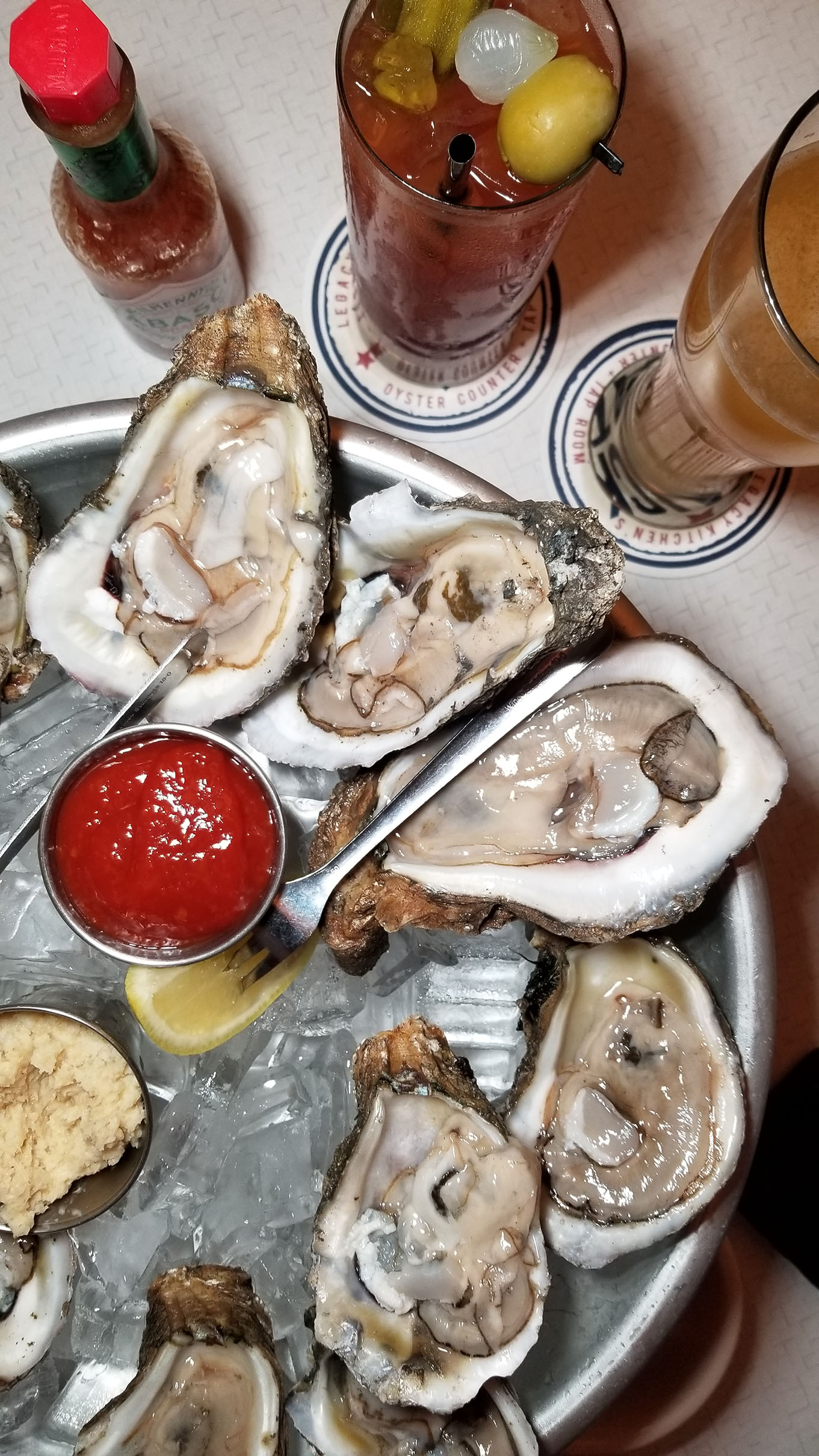 Legacy Kitchen’s Oyster Counter & Tap Johnny Prime